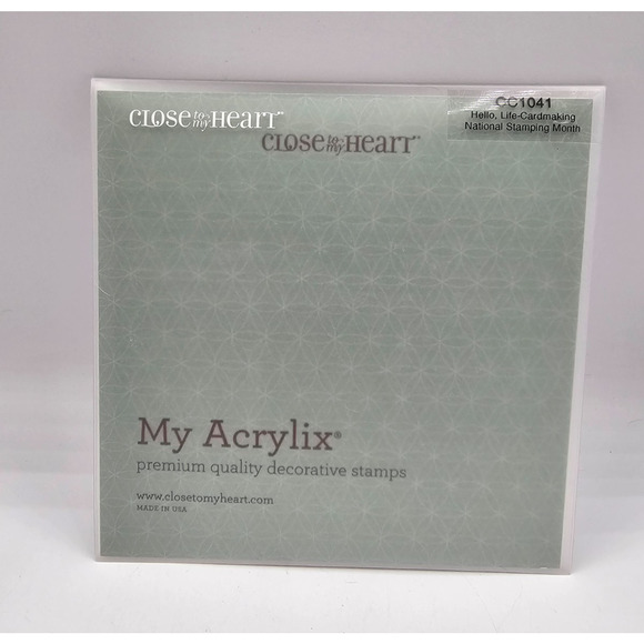 Close To My Heart Other - Close to My Heart - Hello Life Cardmaking CC1041 Acrylic Cling Stamp